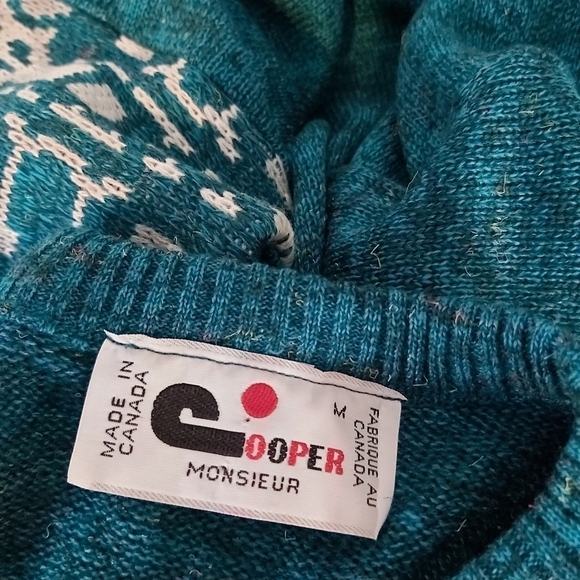 VINTAGE grandpa Dad woolblend knitted sweater - Picture 7 of 9